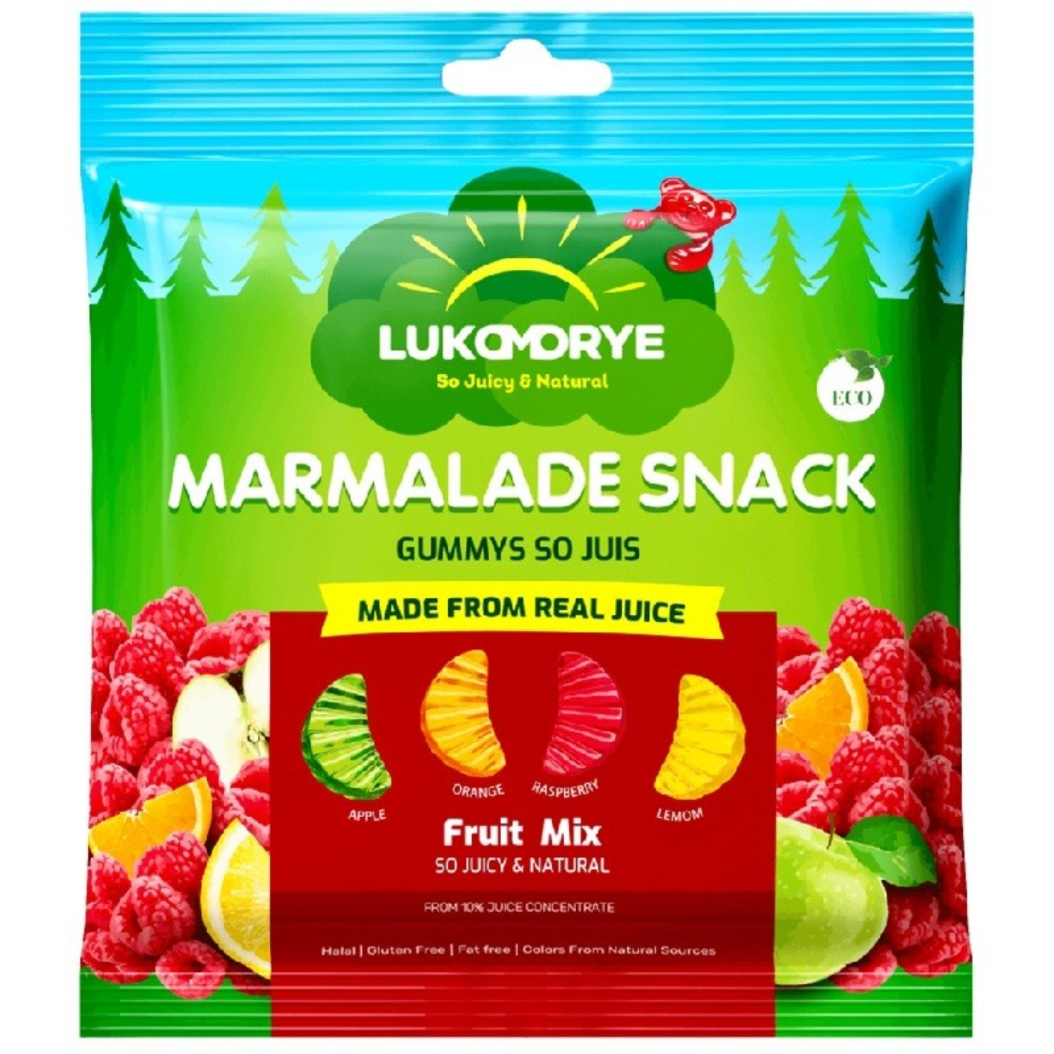 Мармелад жевательный Лукоморье Marmalade snaack 90 г 119₽