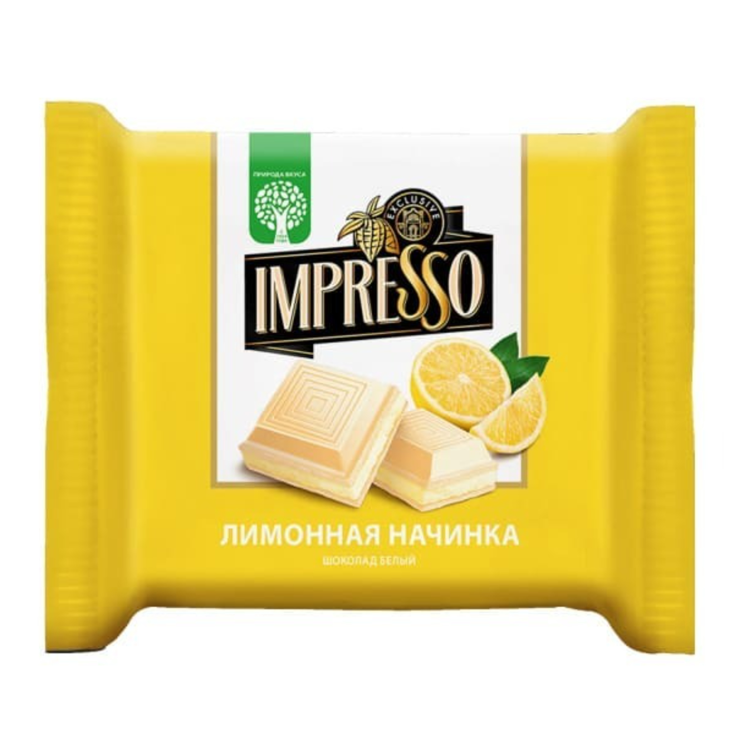 Шоколад Impresso белый с лимонной начинкой 75 г