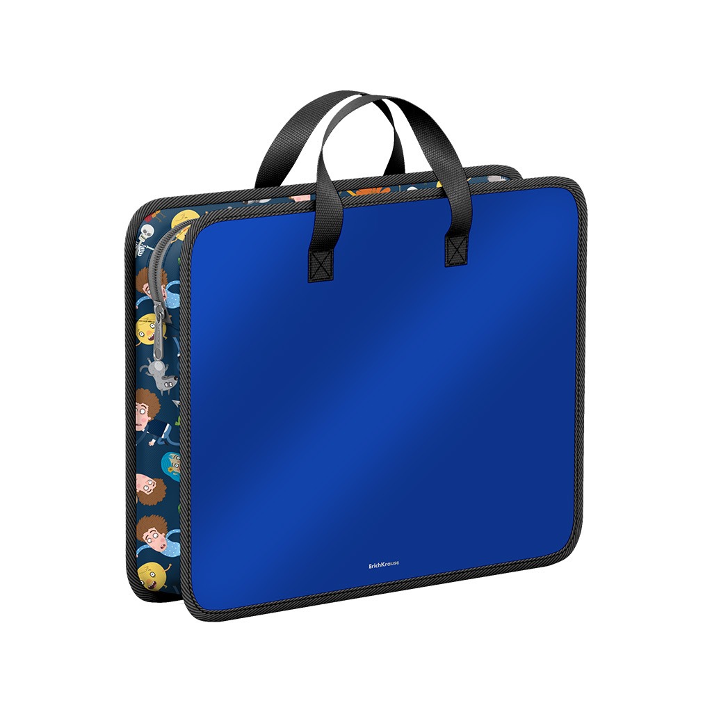 Папка пластиковая для творчества Erich Krause Приключения Пети и Волка A4 синяя 1099₽