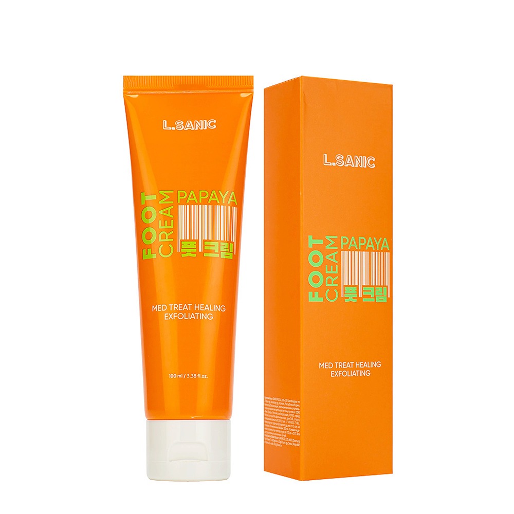 Пилинг-крем для ног Lsanic отшелушивающий с экстрактом папайи 100 мл 289₽