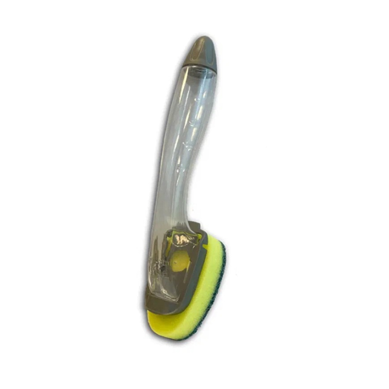 Губка с ручкой-дозатором Foxter для мытья посуды 1 шт