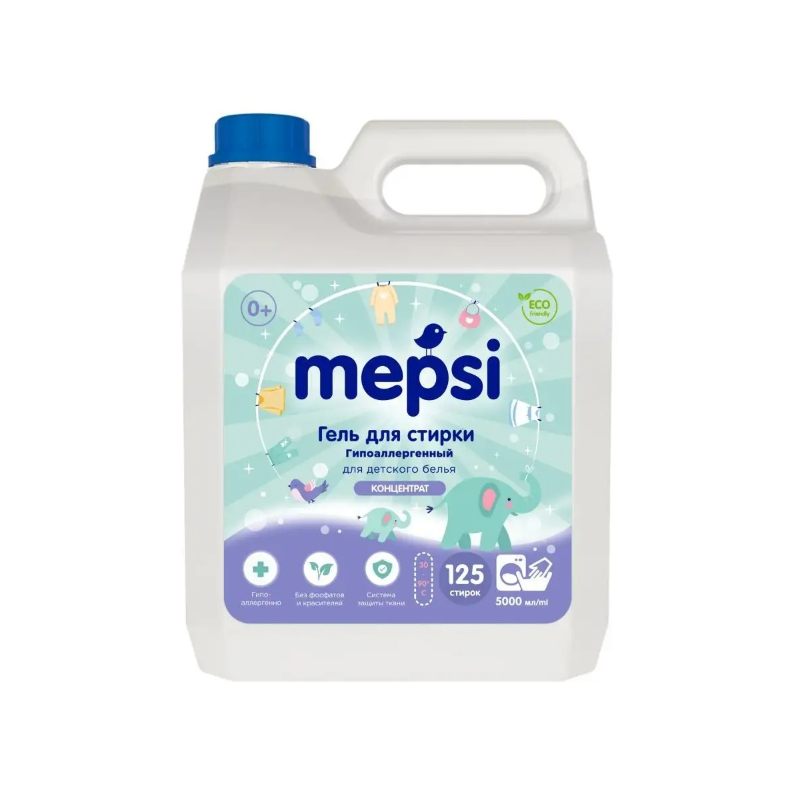 Кондиционер-ополаскиватель Mepsi для детского белья 5 л 1369₽