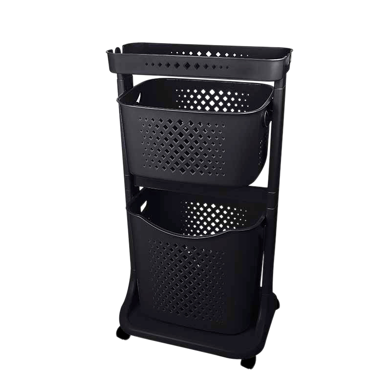 Органайзер для хранения Titiz Plastik №2 D.Grey чёрный 43,7х33,2х81 см