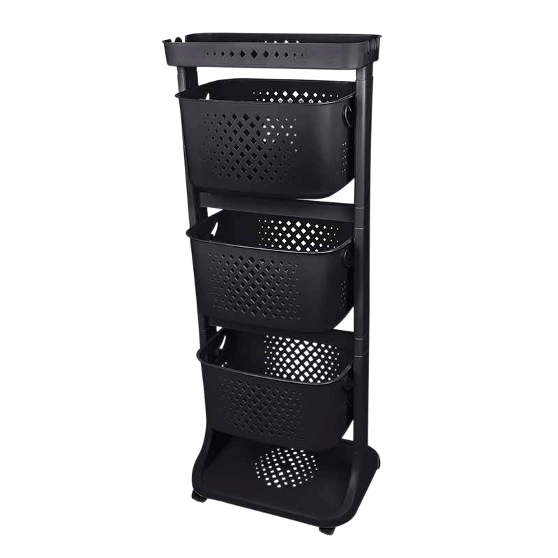 Органайзер для хранения Titiz Plastik №3 D.Grey чёрный 43,7х33,2х112 см