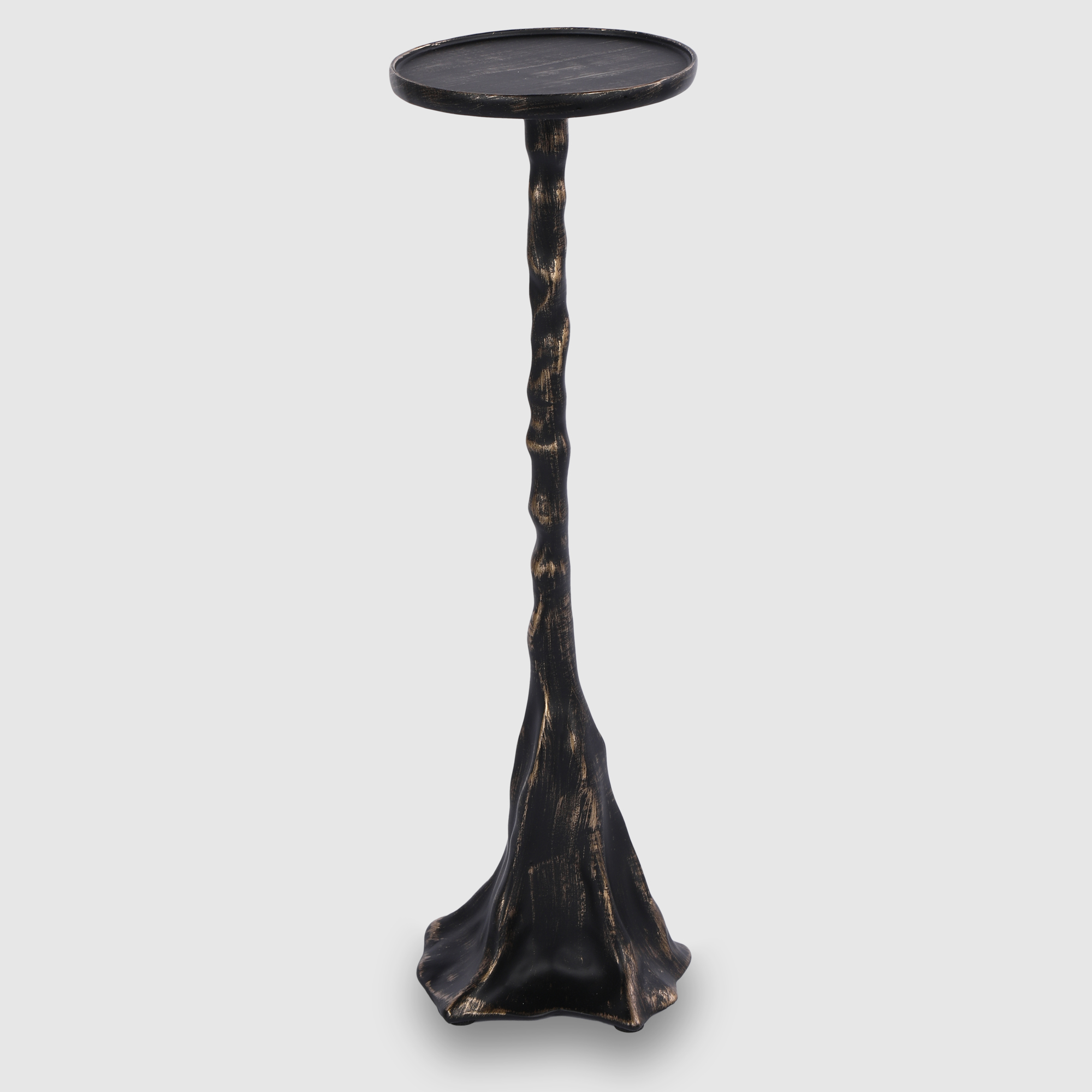 Подсвечник ZOYI полирезин, чёрный 10х30,5 см