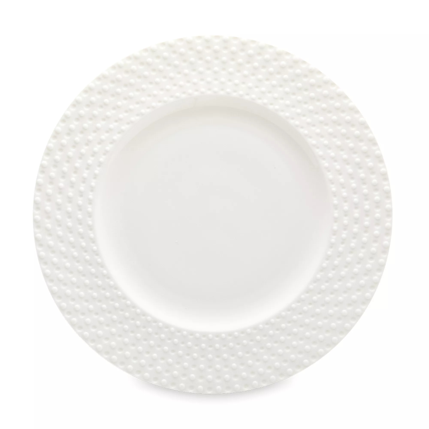 Тарелка обеденная Decor de table Капля 27 см рельеф фарфор белая 1290₽