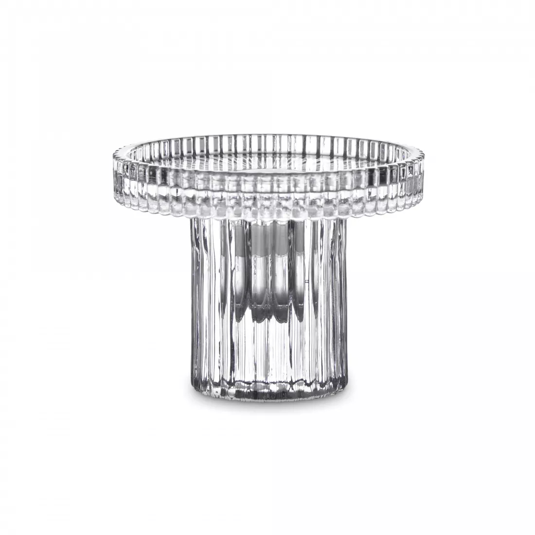Подсвечник Decor de table Картуш 7,6 см, 2в1, съемная чаша, стекло