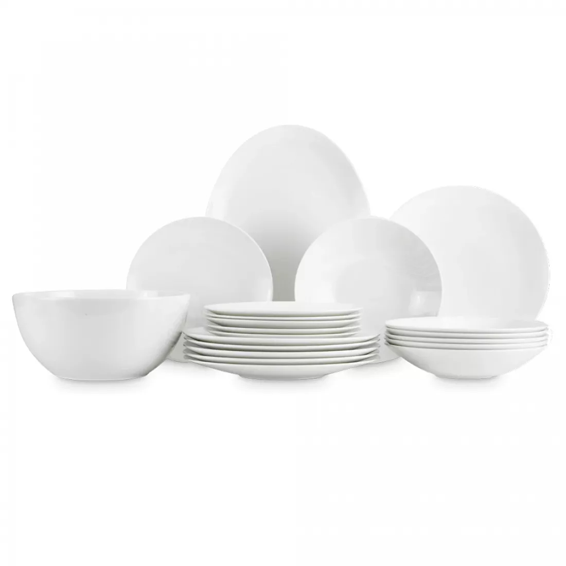 Сервиз столовый Narumi Терраса 6 персон 20 предметов рельеф фарфор костяной NAR-51270-5668-Dinner set 620 109999₽