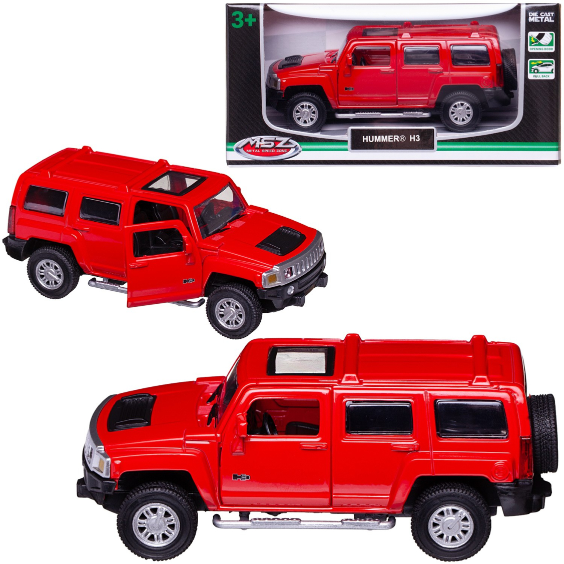 Машинка MSZ Hummer H3 масштаб 143 249₽