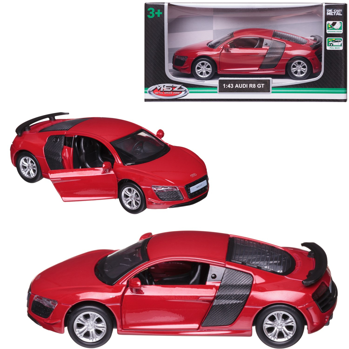 Машинка MSZ Audi R8 GT масштаб 143 249₽