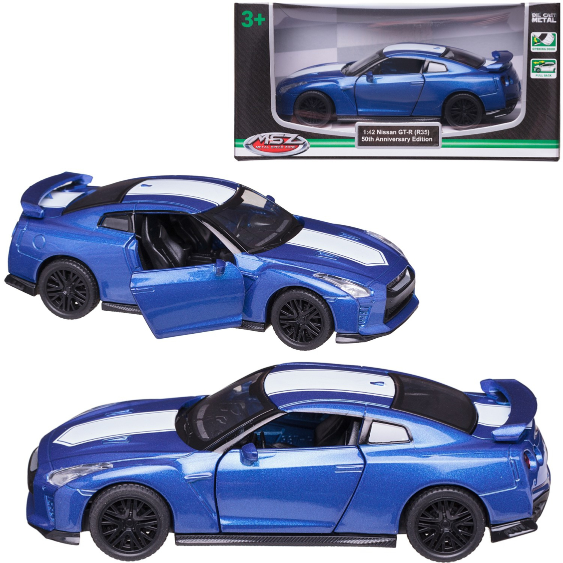 Машинка MSZ Nissan GT-R масштаб 143 249₽