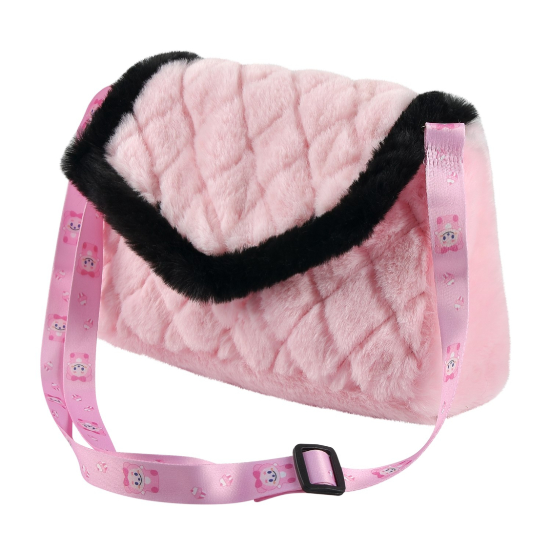 Сумочка для девочки ABtoys плюшевая розовая 25см 639₽