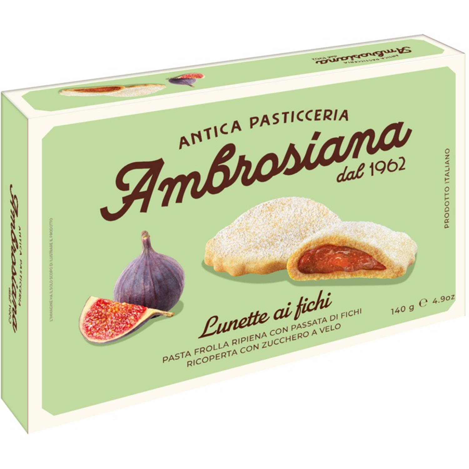 Печенье Ambrosiana lunette ai fichi c инжиром 140 г 305₽