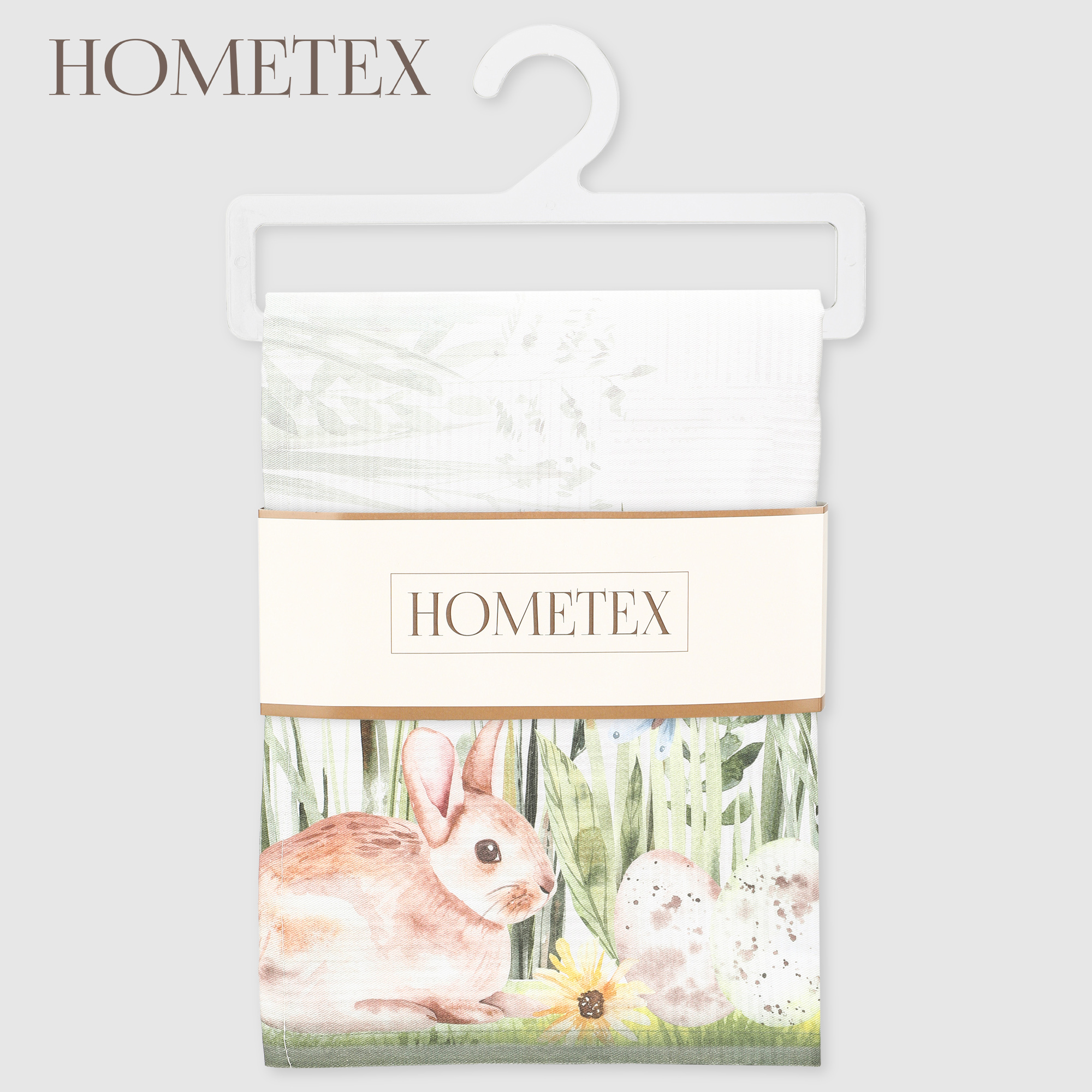 Скатерть Hometex кролики в саду твилл 140х240 см