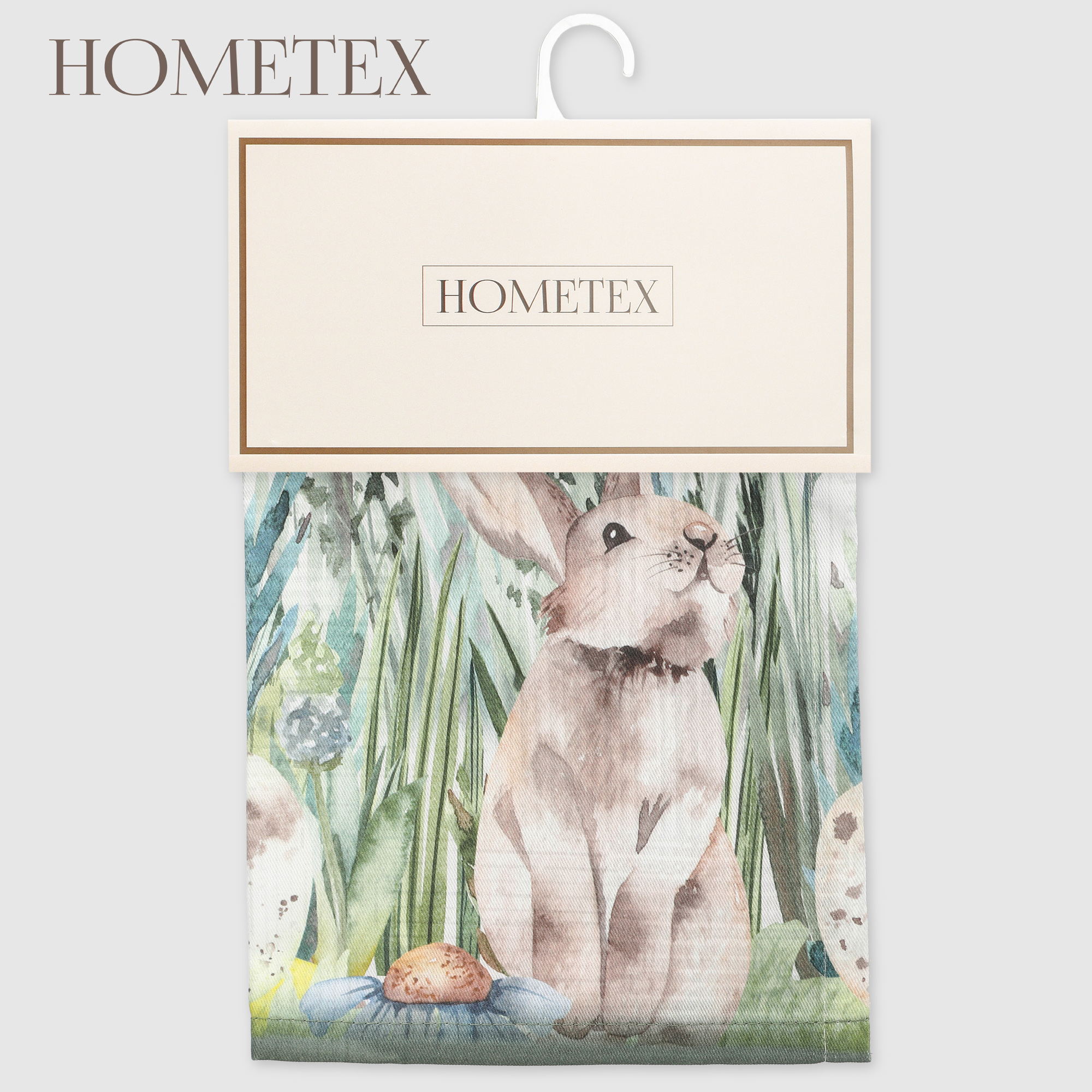 Полотенце кухонное Hometex кролики в саду твилл 40х60 см 499₽