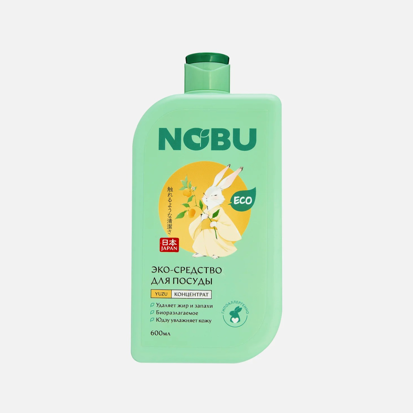 Средство для мытья посуды Nobu с экстрактом юдзу 600 мл