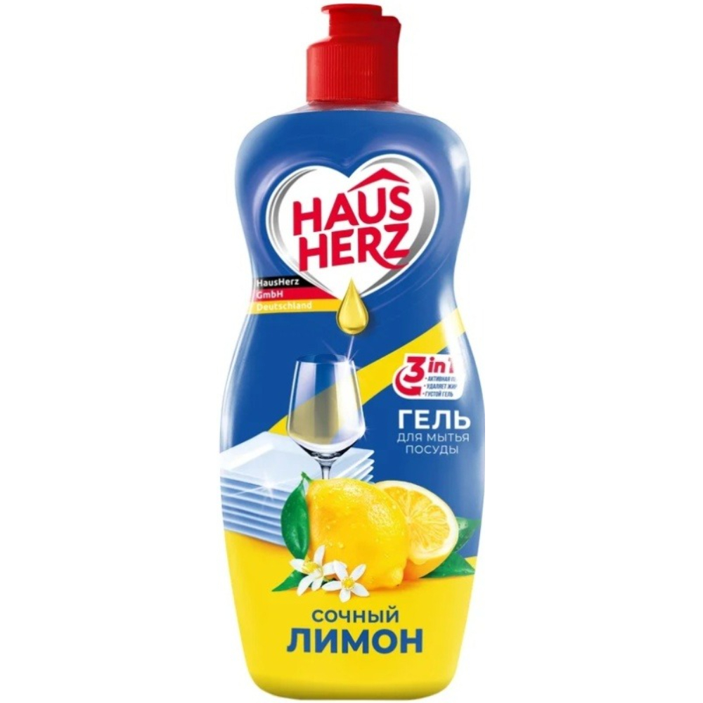 Средство для мытья посуды Haus Herz Сочный лимон 900 мл 169₽