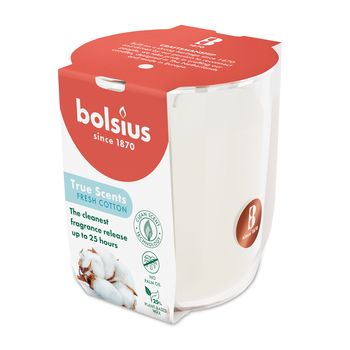 Аромасвеча 80/73мм Bolsius true scents свежий хлопок