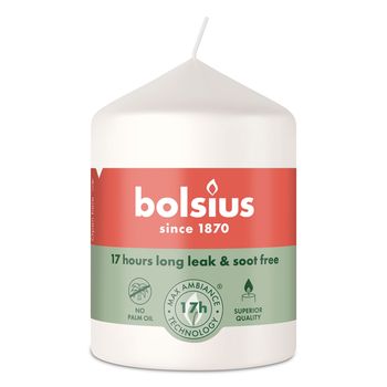 Свеча столбик Bolsius 80/58 облачно-белый
