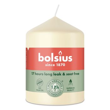 Свеча столбик Bolsius 80/58 мягкий жемчуг