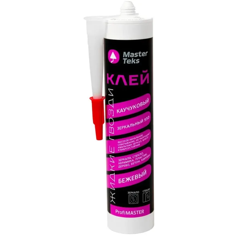 Клей каучуковый MasterTeks PM жг 930 зеркальный бежевый 400 г