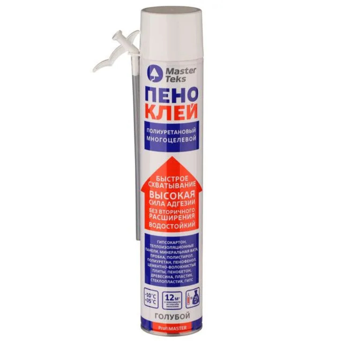 Пено-клей полиуретановый MasterTeks PM бытовой многоцелевой 750 мл