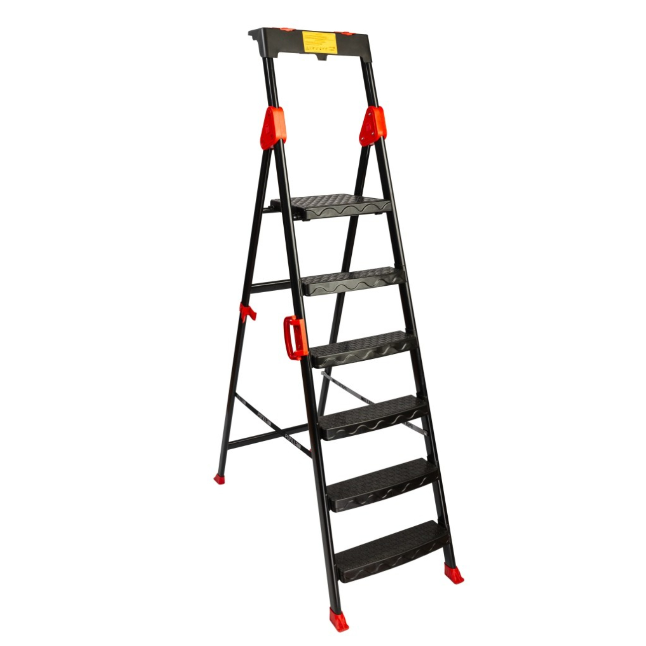 Стремянка стальная 6-ступенчатая чёрная 7599₽