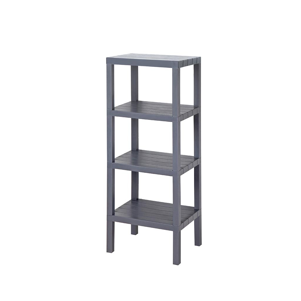 Полка модульная Baroness Home четырёхъярусная, серая 38х29х100 см