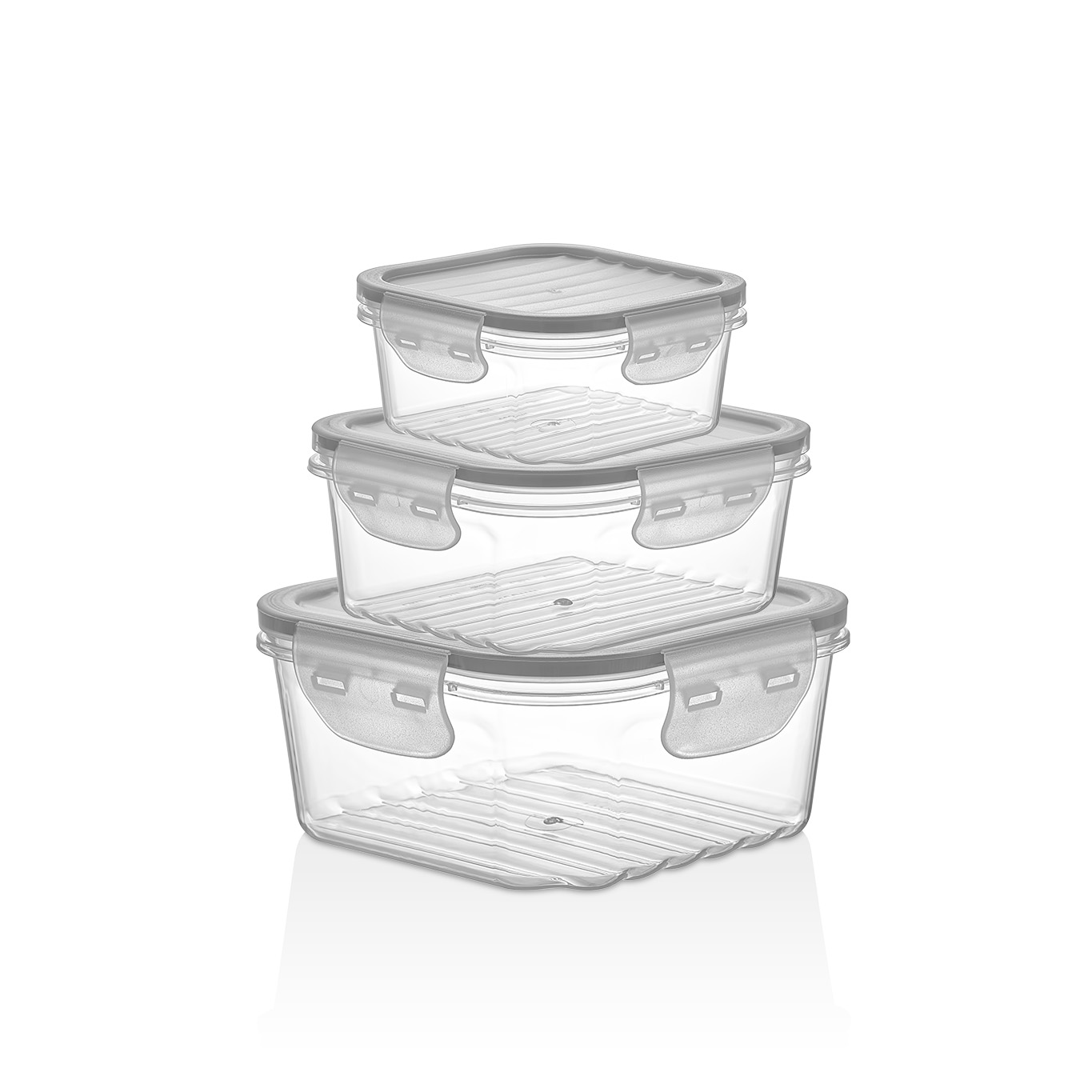 Набор контейнеров герметичных прозрачных Qlux quick 1 3шт 140804 л 749₽