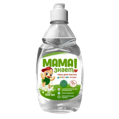 Гель для мытья детской посуды Мама знает 450 мл