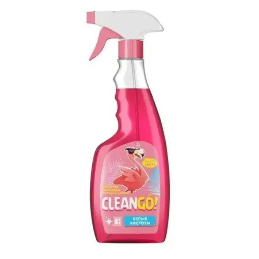 Средство для мытья стёкол и зеркал Clean Go Взрыв чистоты, 500 мл
