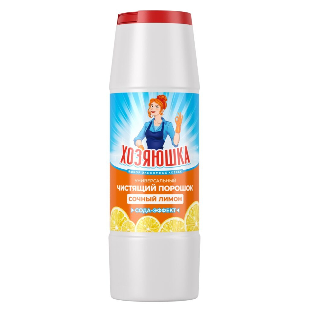 Порошок чистящий Хозяюшка Сочный лимон универсальный 450 г 129₽