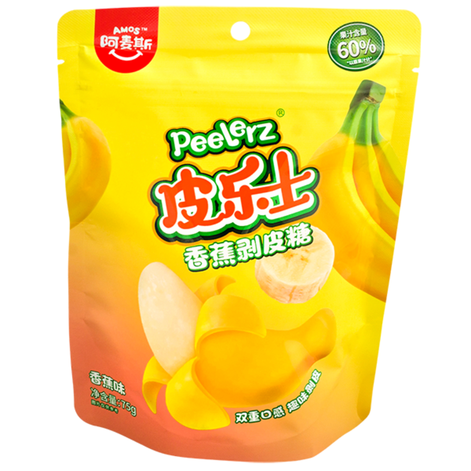 Конфеты жевательные Amos с соком банана 75 г 259₽