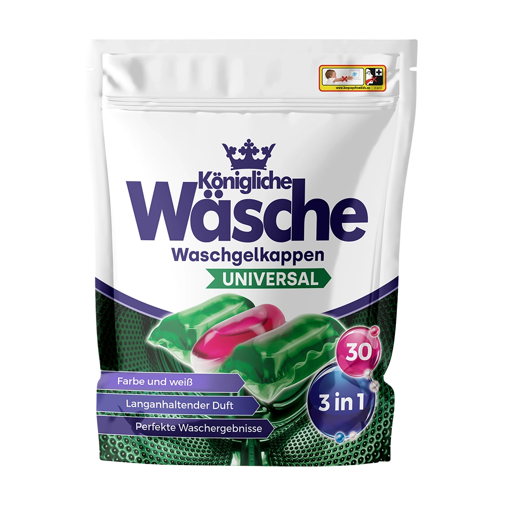 Гель для стирки в капсулах Konigliche Wasche universal 30шт