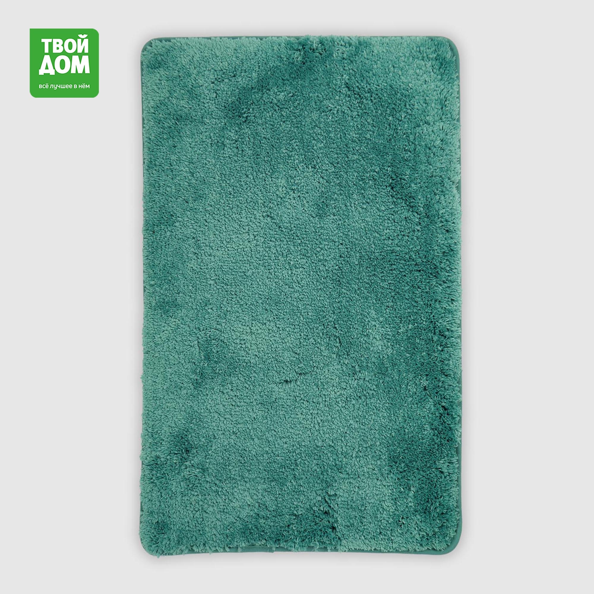 Коврик для ванной Твой Дом бирюзовый 50х80 см