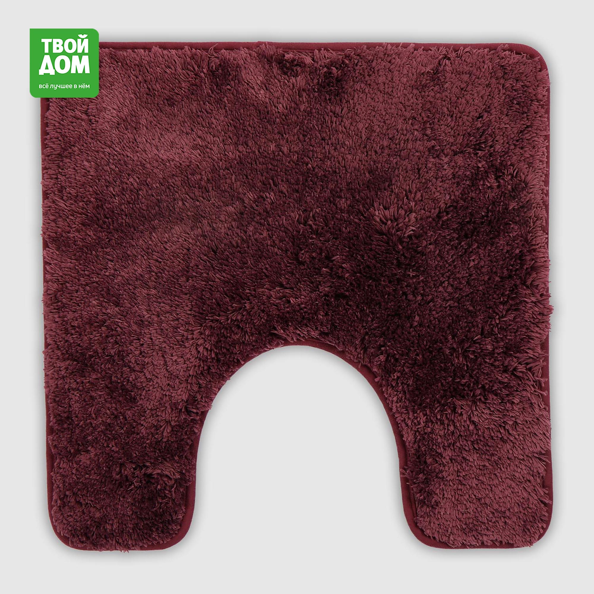 Коврик для туалета Твой Дом фиолетовый 50х50 см