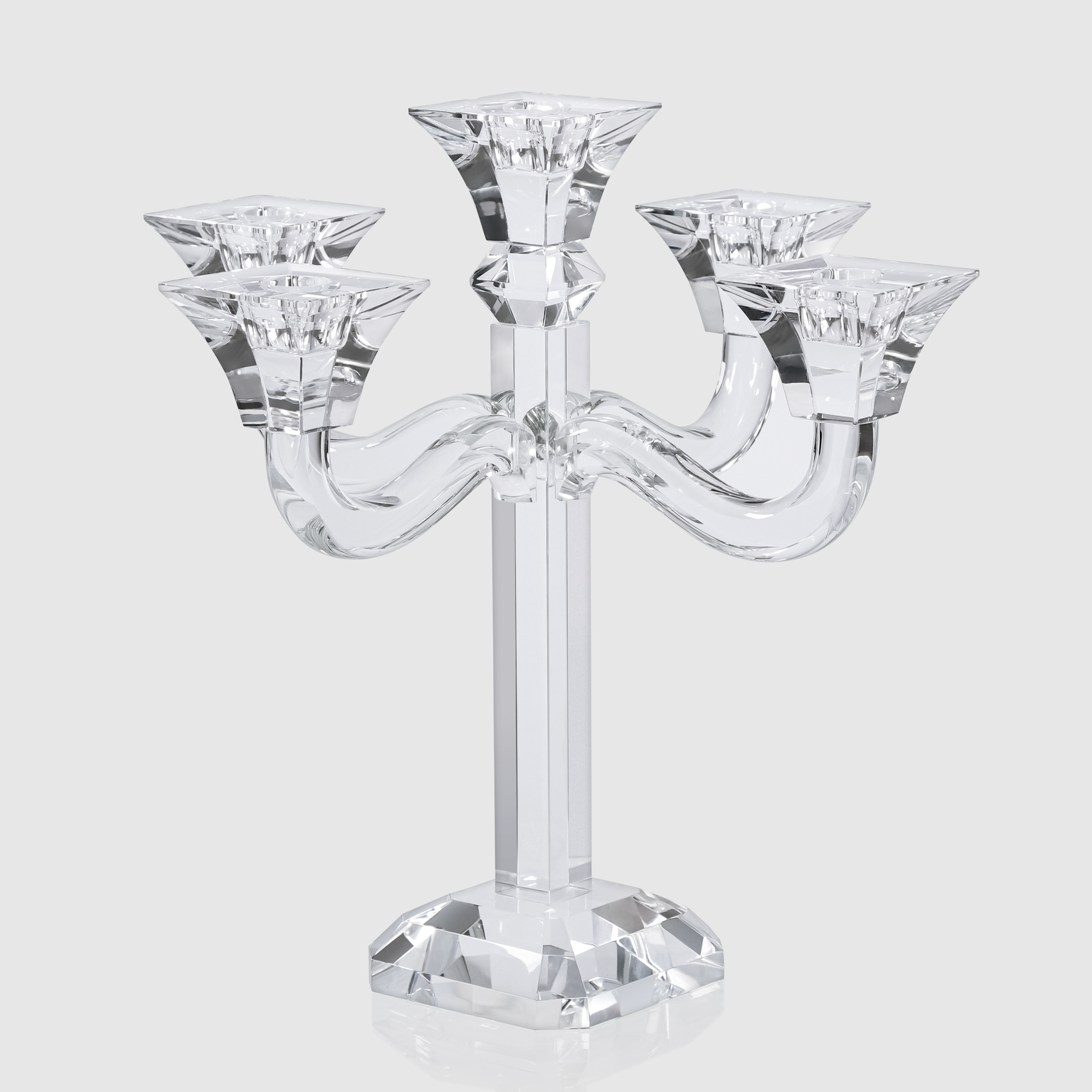 Подсвечник Crocus хрустальный для 5 свечей, 30,5х30,5х31 см
