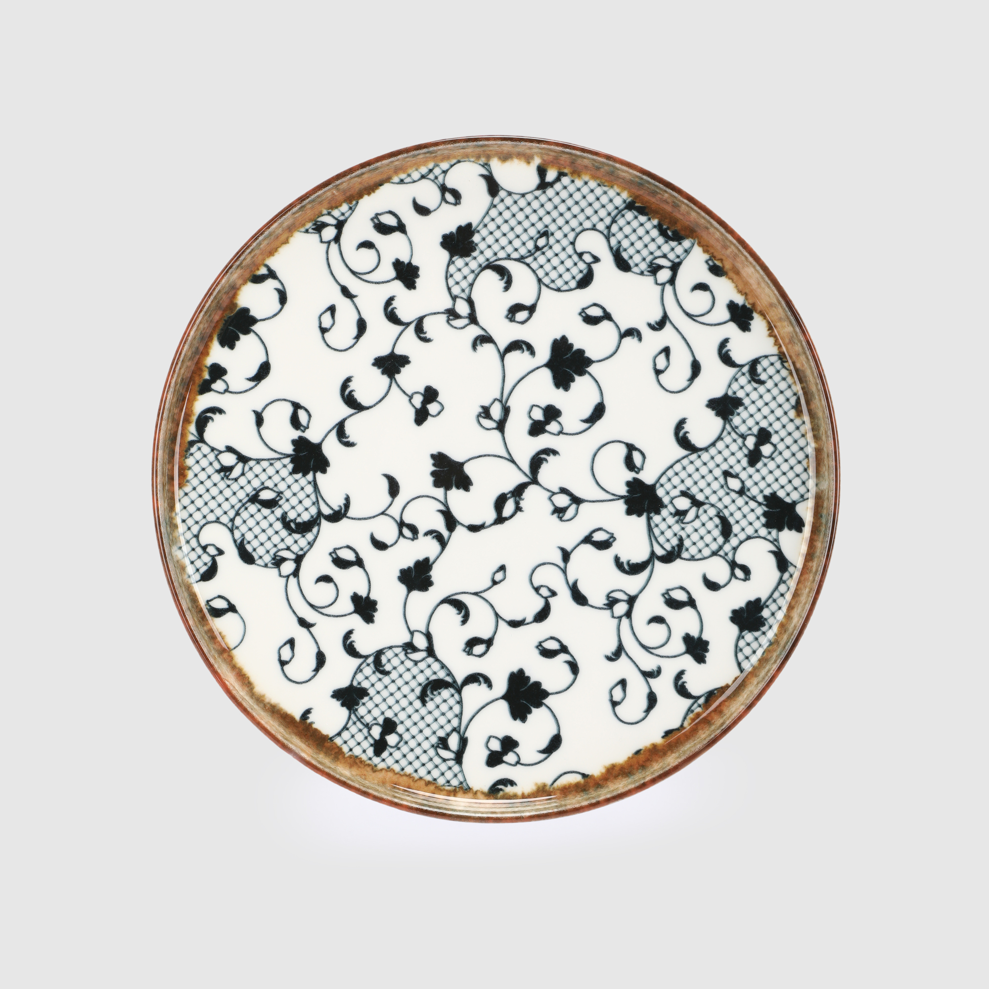 Тарелка Kutahya porselen Fluer amber 27 см