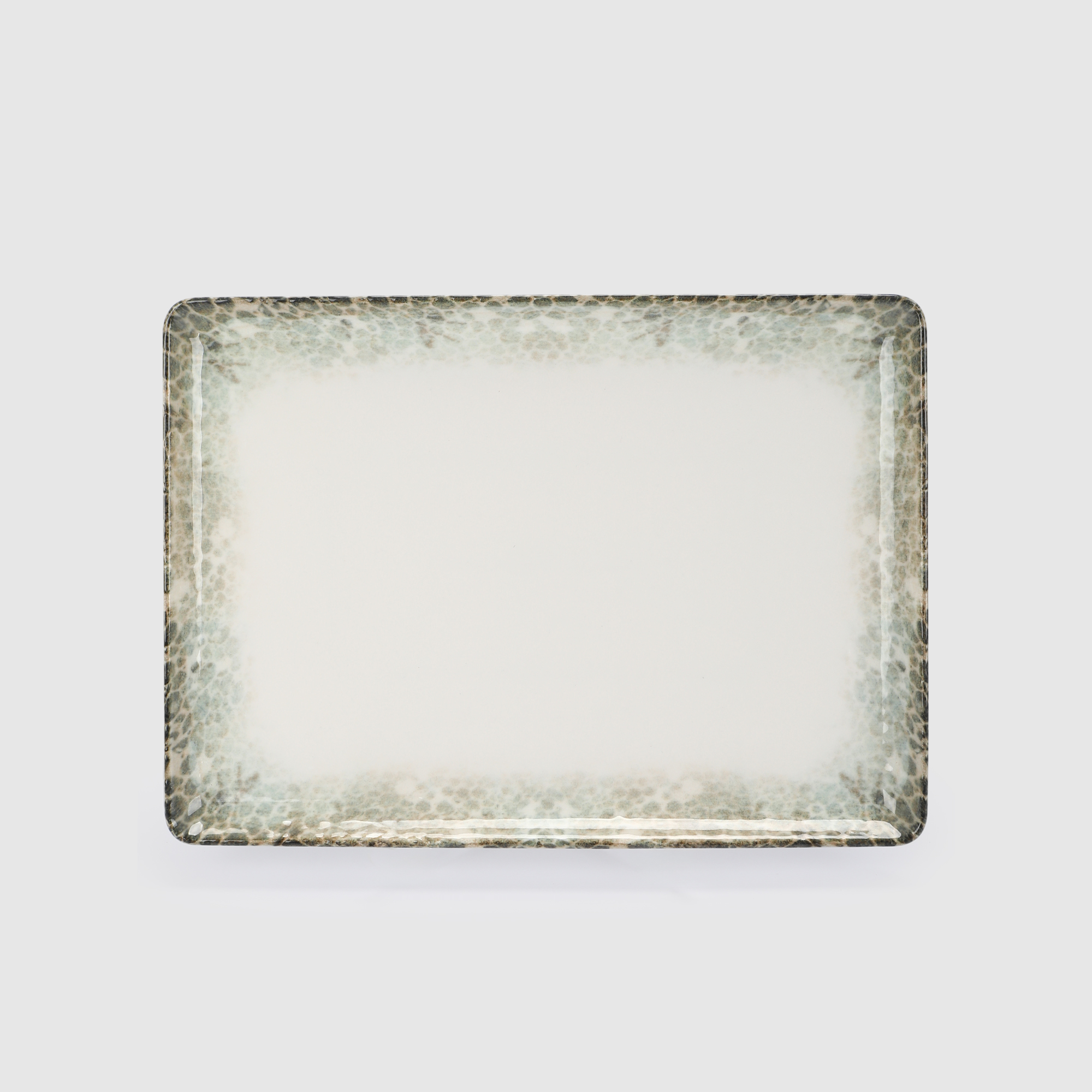 Блюдо прямоугольное Kutahya porselen Rust green 30x22 см