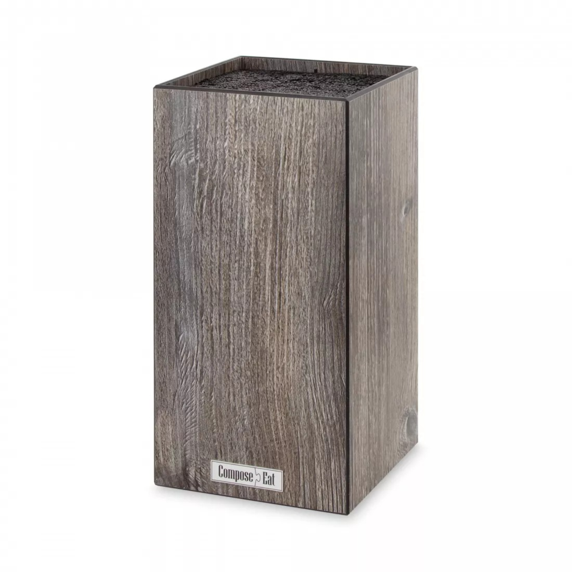 Подставка ComposeEat Fashion для кухонных ножей коричневая 11х11х24 см 3199₽