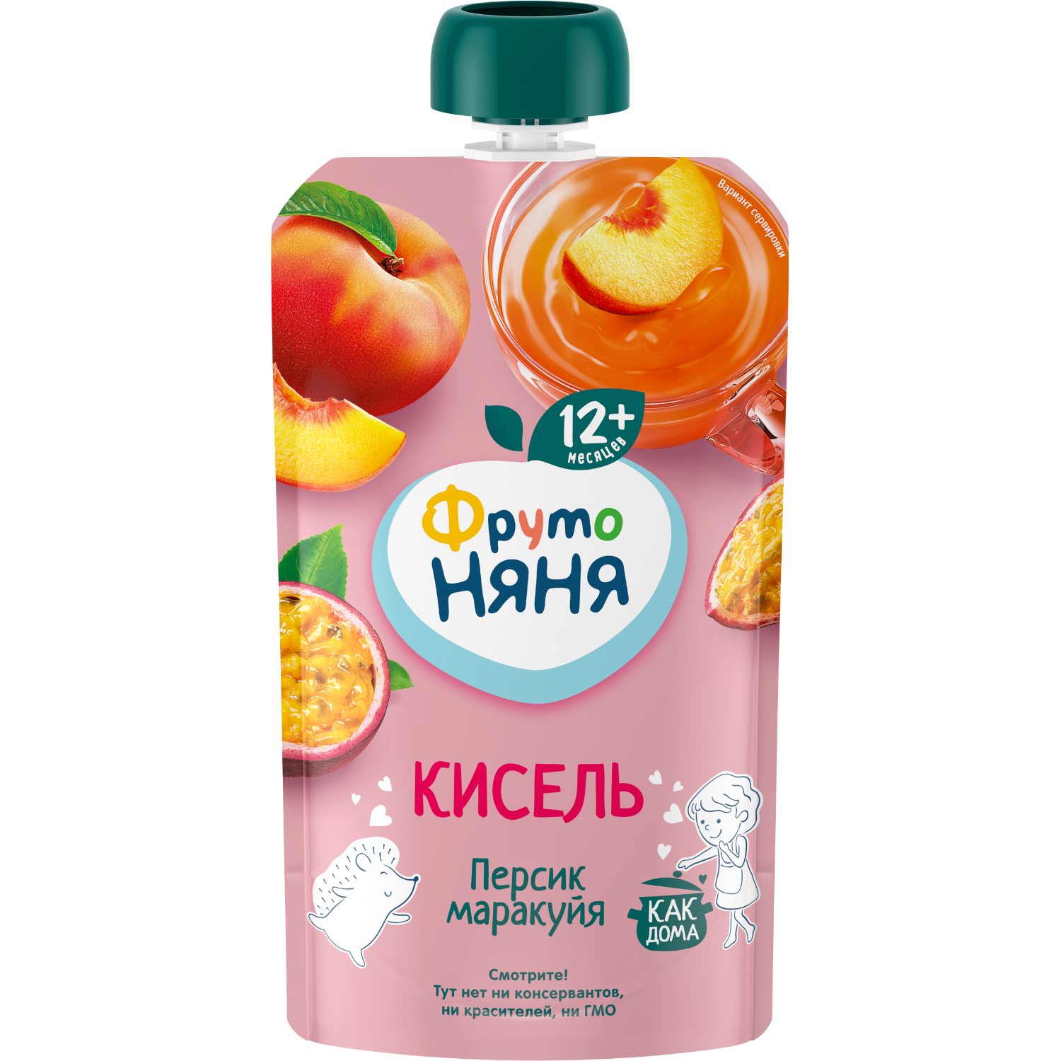 Кисель ФрутоНяня персик и маракуйя 130 г 50₽