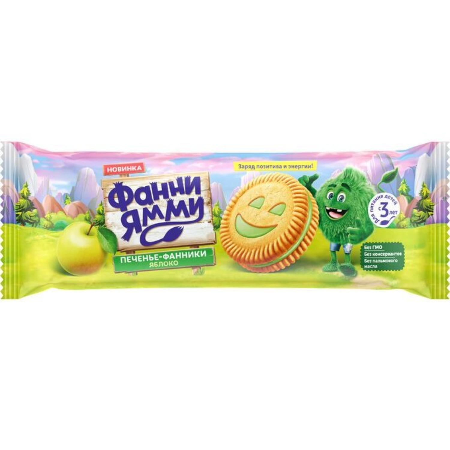 Печенье ФрутоНяня Фанни ямми яблоко флоупак 104 г 75₽