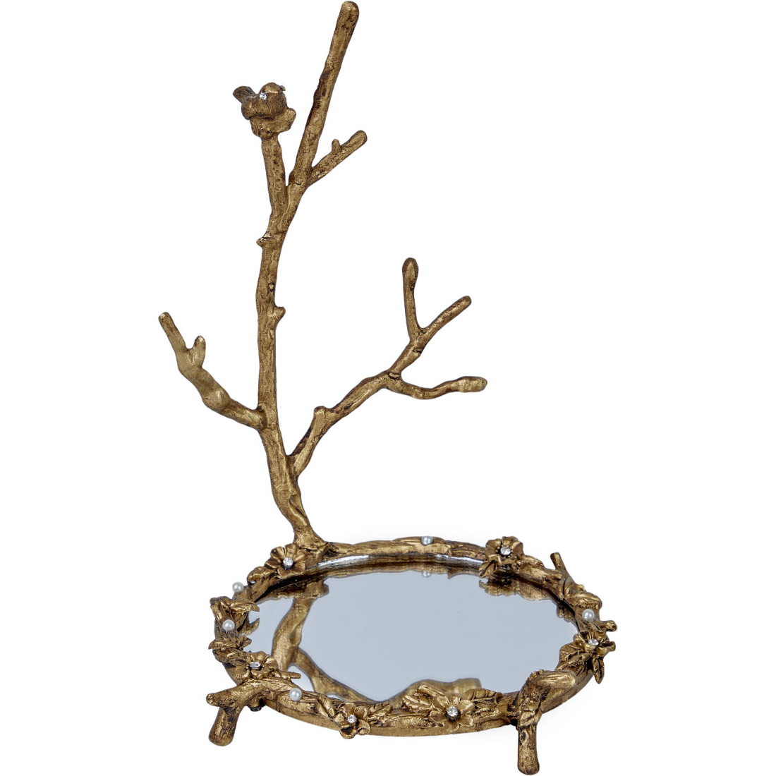 Блюдо для колец Glasar Птица на ветке 13х13х21 см 4699₽