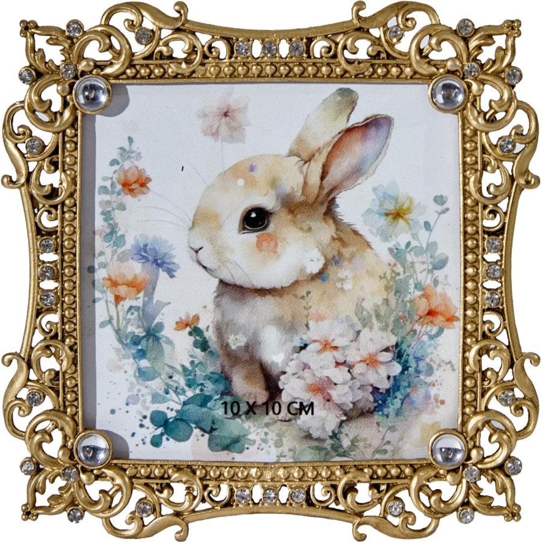 Фоторамка настольная Glasar Ажур 10х10см 14х2х14 см 3699₽