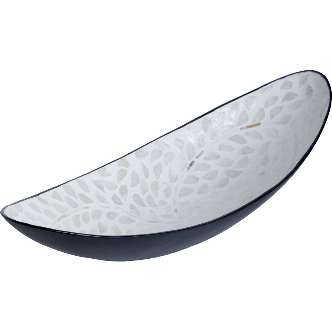 Блюдо декоративное Glasar с отделкой раковинами устриц 43х17х10 см 6199₽