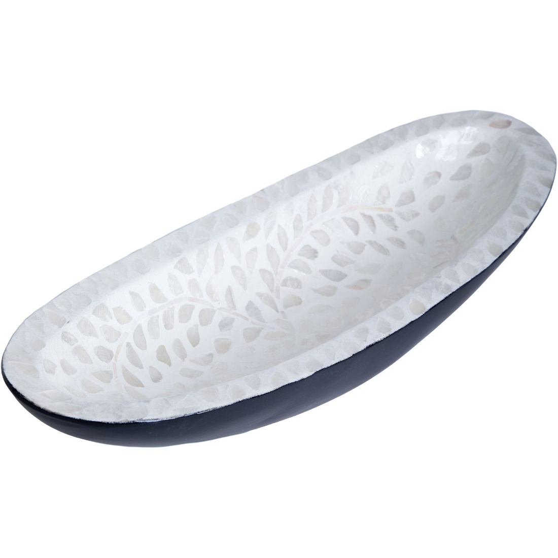 Блюдо декоративное Glasar с отделкой раковинами устриц 50х16х8 см 8599₽