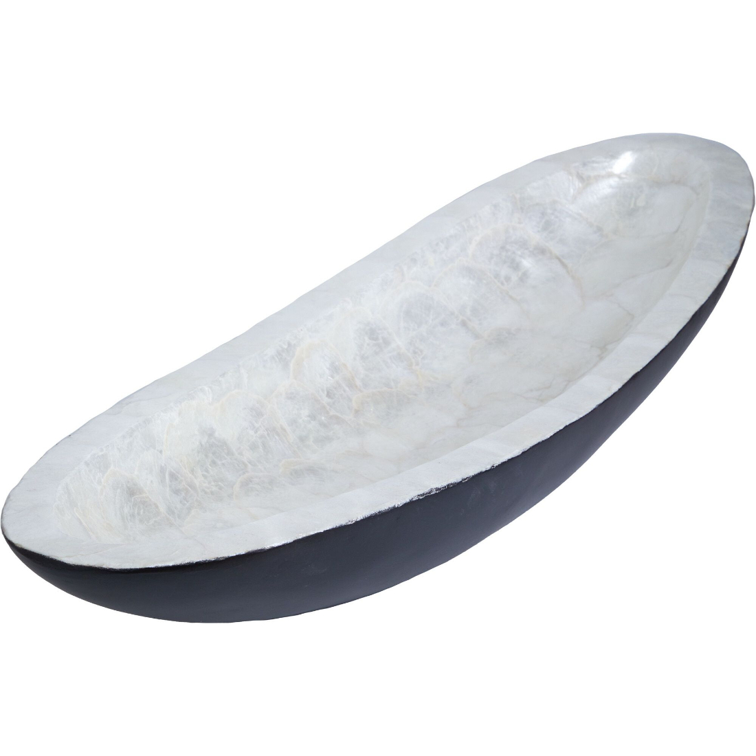 Блюдо декоративное Glasar с отделкой раковинами устриц 71х20х10 см 9899₽