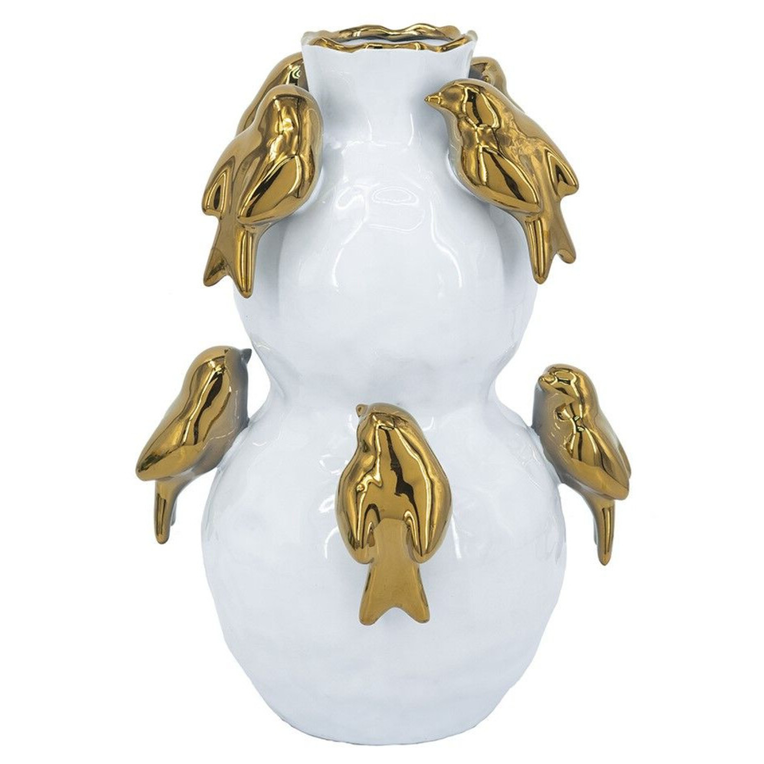 Ваза Glasar с птичками 22х22х36 см 11999₽