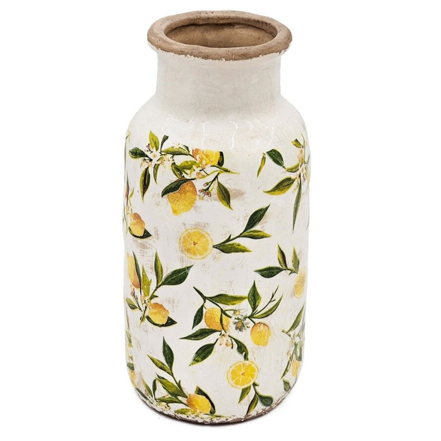 Ваза Glasar с лимонами 15х15х30 см 4299₽