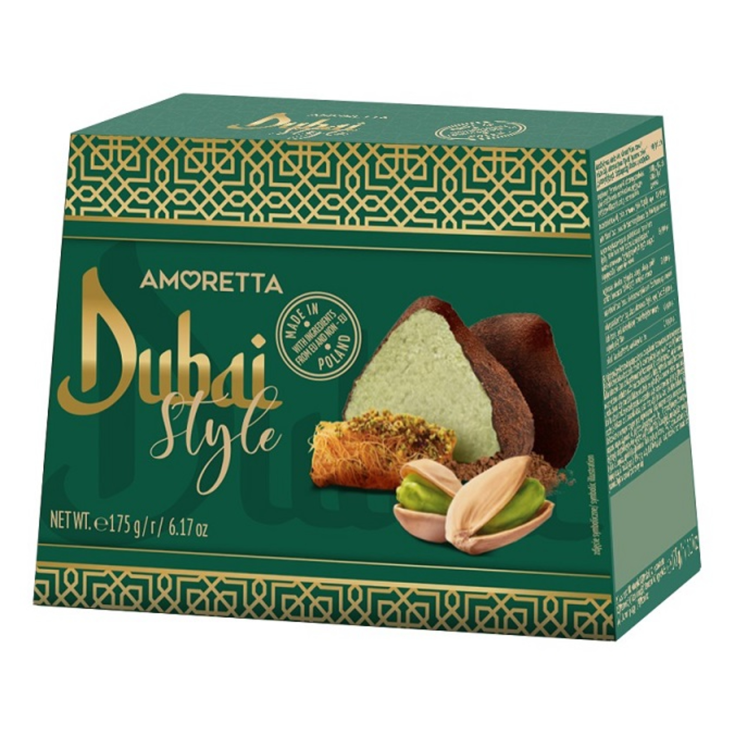 Трюфели Mieszko с фисташковой начинка с посыпкой из какао 175 г